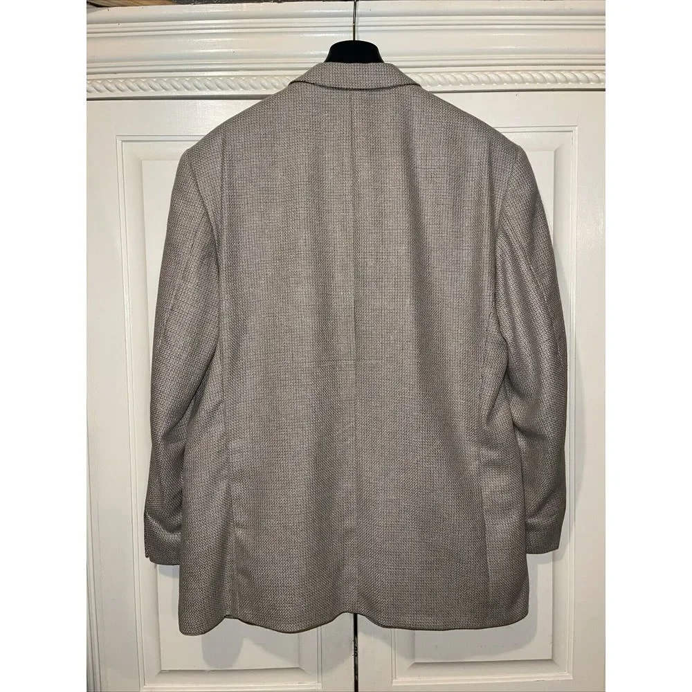 Mark Alexander Sports Coat Men 42R Beige 54% Silk 46%‎ Wool Canada
